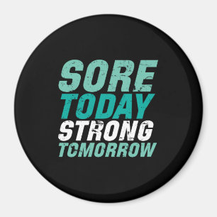 Funny Gym Fitness Sore i morgon Starong Magnet
