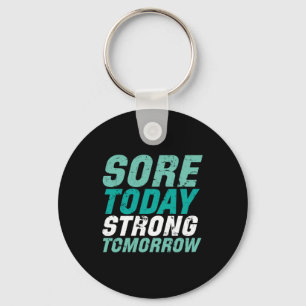 Funny Gym Fitness Sore i morgon Starong Nyckelring