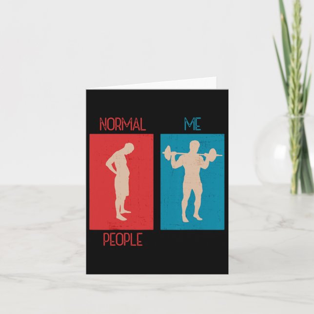 Funny Gym Gag Say Workout Fitness Exercise Gym Kort (Framsida)