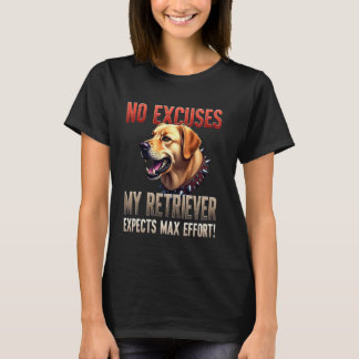 Funny Gym Gift för Golden Retriever Hundägare T Shirt