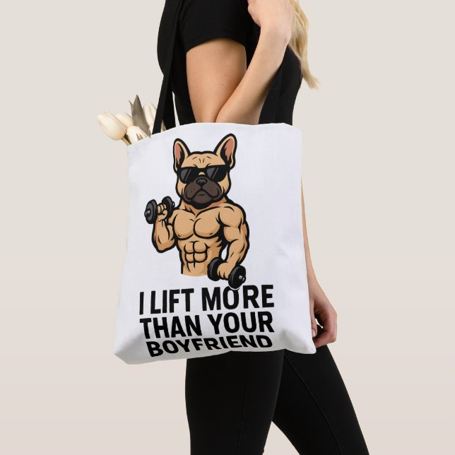 Funny Gym Hund Tygkasse (Närbild)