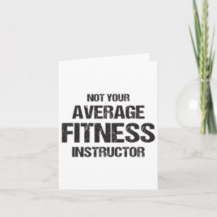 Funny Gym Instructor Workout Fitness Gift Bodybuil Kort