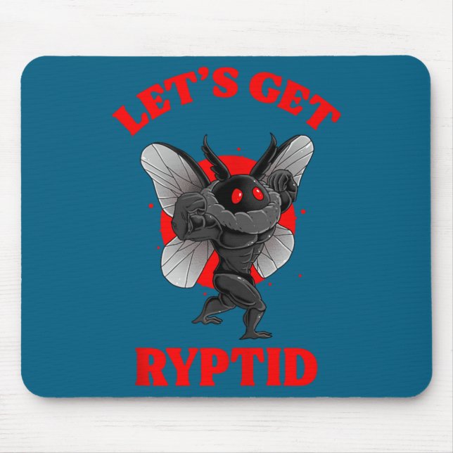 Funny Gym Mothman Shirt Cryptid Let's Get Ryptid G Musmatta (Framsidan)