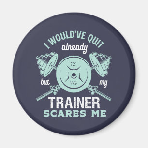 Funny Gym Motivation Fitness Utbildning och workou Magnet