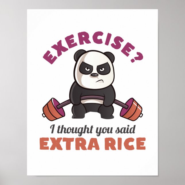 Funny Gym Motivation Fitness Utbildning och workou Poster (Framsidan)