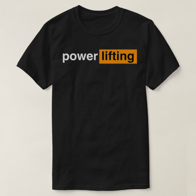 Funny Gym Powerlift Sports Gift T Shirt (Design framsida)
