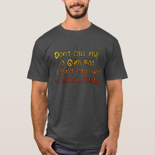 Funny Gym Råtta Humor Workout Tee