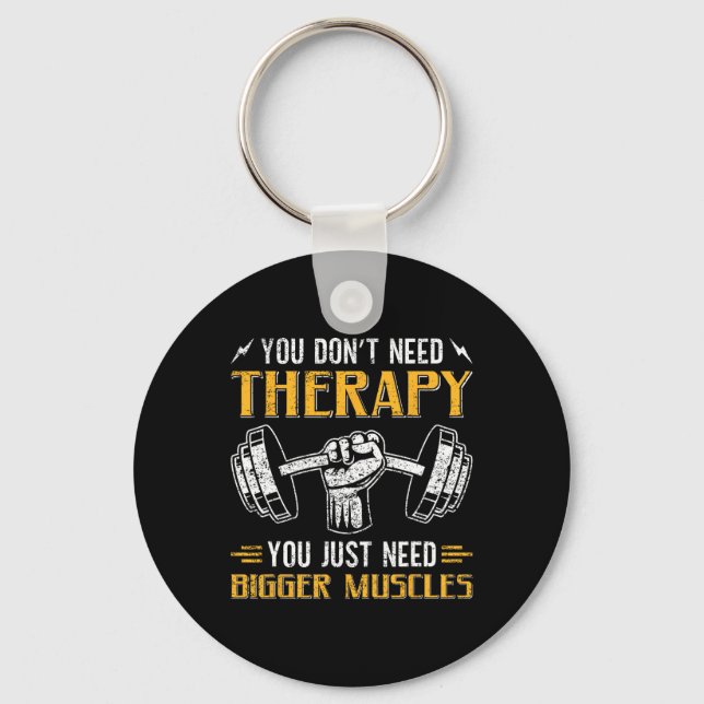 Funny Gym Sayed Humor Workout Quote Bodybuilding Nyckelring (Framsida)