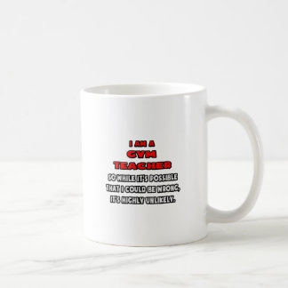 Funny Gym Teacher ... Mycket osannolikt Kaffemugg
