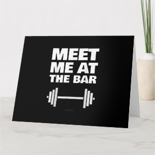 Funny Gym Ts träffade mig vid Pub Gym Älskare Gift Kort