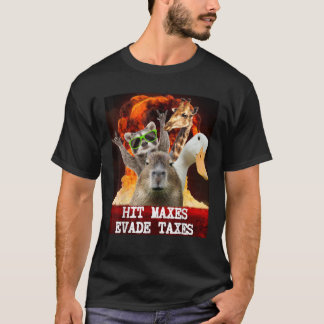Funny Gym Weightlift Slå Maxes Evade Taxes Work T Shirt