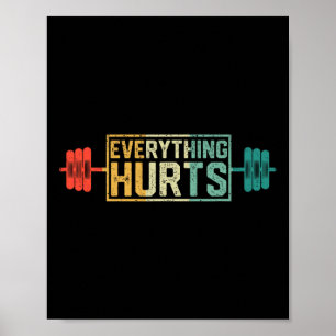 Funny Gym Workout Idrottsman Personal Trainer All Poster