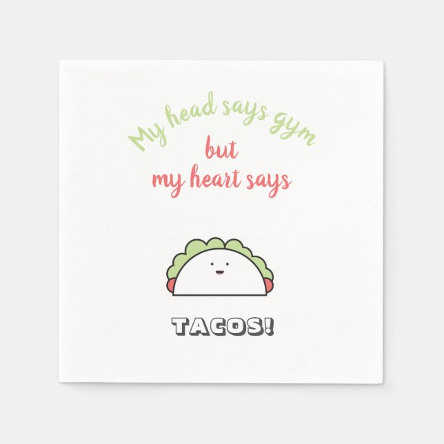 Funny Gym Workout Motivation Pappersservett (Framsidan)