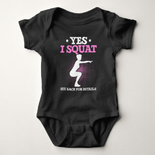 Funny Gym Workout och Fitness Girl Squat Älskare T Shirt