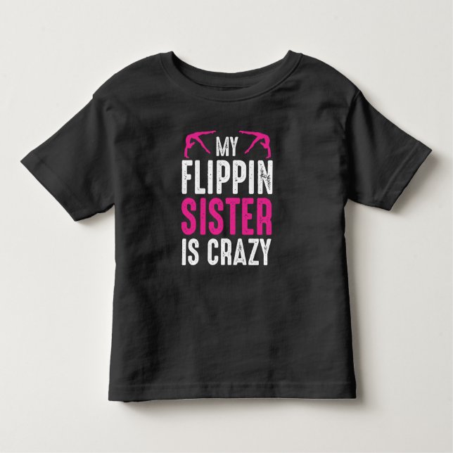 Funny Gymnast Brother Sister Gymnastics Tumbling T Shirt (Framsida)