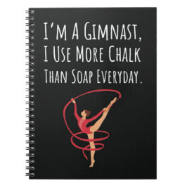 Funny Gymnast Gifts Gymnastics Girl Women Quote Anteckningsbok