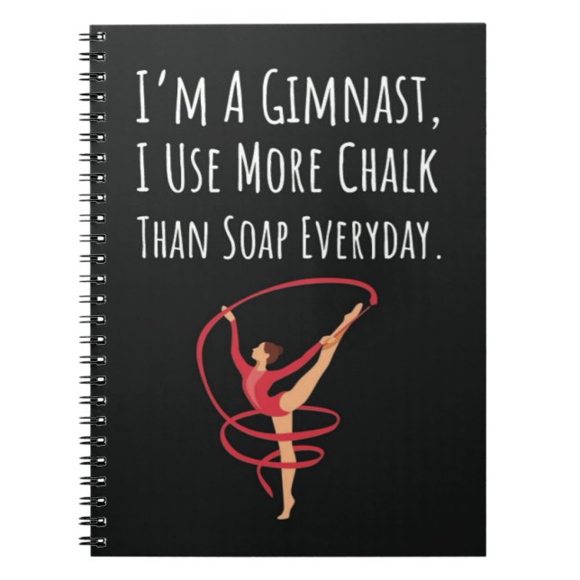 Funny Gymnast Gifts Gymnastics Girl Women Quote Anteckningsbok (Framsidan)