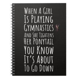Funny Gymnastics Gift Ideas Women Girls Teens  Anteckningsbok