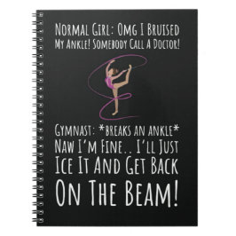 Funny Gymnastics Girls Gifts For Her Sport Athlete Anteckningsbok