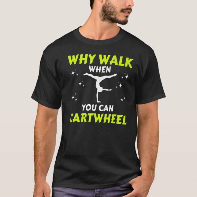 Funny Gymnastika, Gymnast, Cheer, Acrobatics, Cool T Shirt (Framsida)