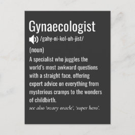 Funny Gynekolog Definition Gynacolog Vykort