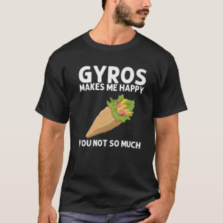 Funny Gyros För manar kvinnor Gyro Kött Pita Doner T Shirt