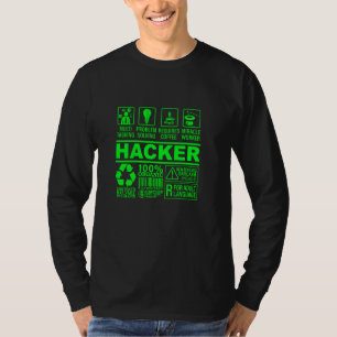 Funny Hacker Organic Composition IT Hacking Nerd G T Shirt