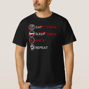 Funny Hacker's Eat Ssov Hack Repeat T Shirt