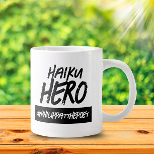 Funny Haiku Hero Hashtag Namn Jumbo Mugg