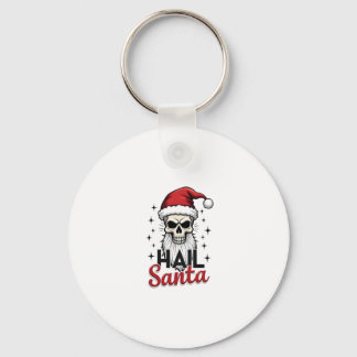 Funny Hail Santa Claus Skull Skeleton Antichrist C Nyckelring