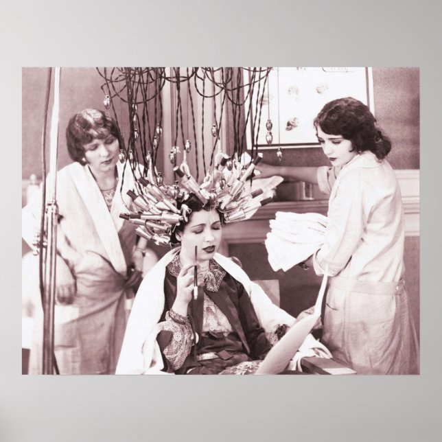 Funny Hair Salon Poster (Framsidan)