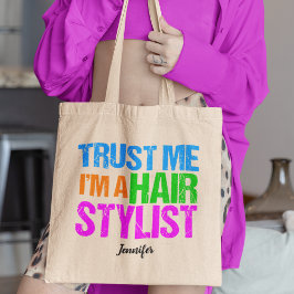 Funny Hair Stylist Cute Personlig Hairstylist Tygkasse
