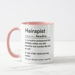 Funny Hairapist-definition Mugg