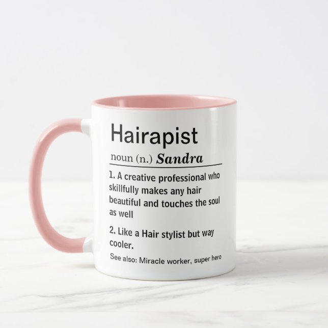 Funny Hairapist-definition Mugg (Vänster)
