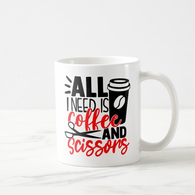 Funny Hairdresser Barber Hair Salon Hairstylist Kaffemugg (Höger)