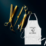 Funny Hairdresser-citat med Ansikte och sax Förkläde<br><div class="desc">Som hårstylist måste man ibland ha lite attityd. Det här lustiga påstående visar tydligt att du är en professionell som inte är nonsens.</div>