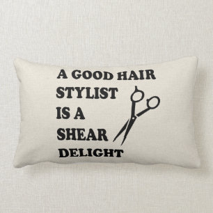 Funny Hairstylist, Hairdresser Stylist Barber Hair Lumbarkudde