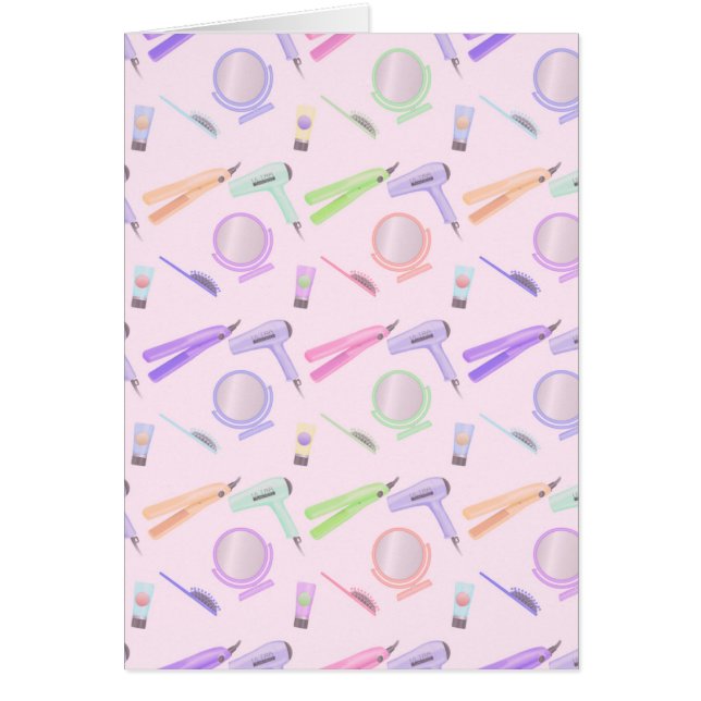 Funny Hairstylist Hälsningskort (Framsidan)