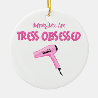 Funny Hairstylist Julgransprydnad Keramik