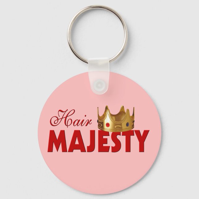 Funny Hairstylist Nyckelring (Framsida)