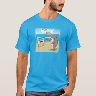 Funny haj behöver kaffe före arbete t shirt