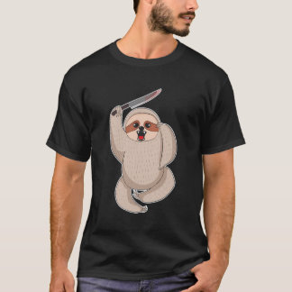 Funny Halloween 2020 Sloths Murderous Sloth Bloody T Shirt