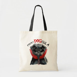 Funny Halloween Affenpinscher Hund Bus eller godis Tygkasse