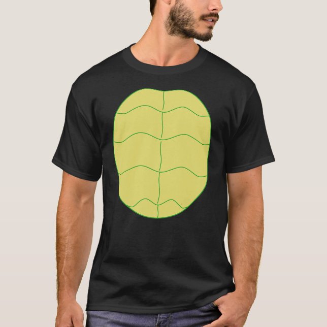 Funny Halloween Animal Belly Turtle Shell Costume  T Shirt (Framsida)