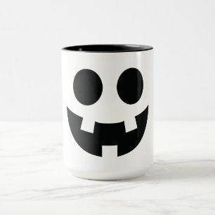 Funny Halloween Ansikte Bumkin Smile Mugg