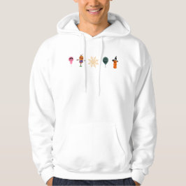 Funny Halloween ansikte-spökpumpkin Balloon Party Hoodie