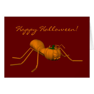 Funny Halloween Ant Hälsningskort