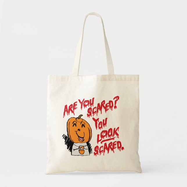 Funny Halloween Are You Scared? Tygkasse (Framsidan)