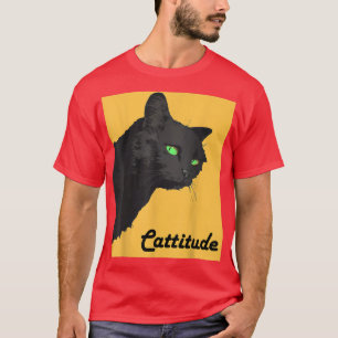 Funny Halloween Black Cat Cattiary Black C T Shirt