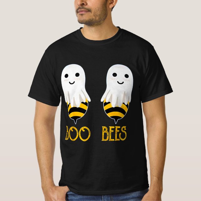 Funny Halloween Boo Bees T Shirt (Framsida)